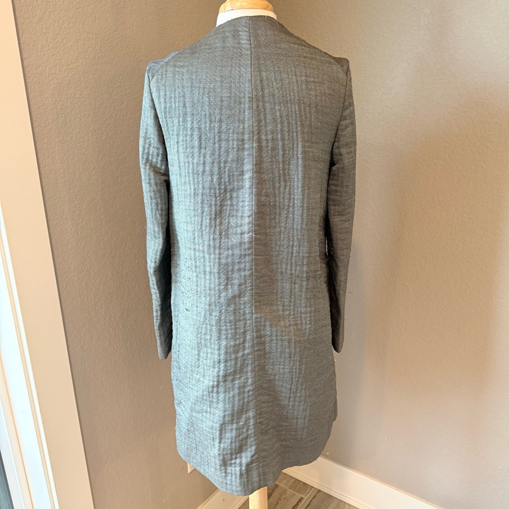 Marni Gray Wool-Blend Snap Button Jacket Size 38 - image 4